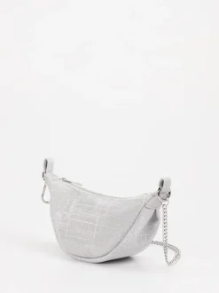 Konstantin Starke – Schultertasche aus Leder silber