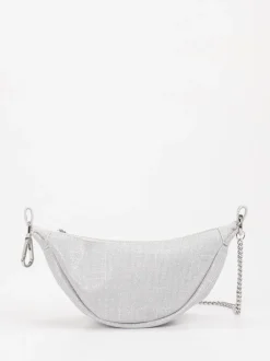 Konstantin Starke – Schultertasche aus Leder silber