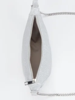 Konstantin Starke – Schultertasche aus Leder silber