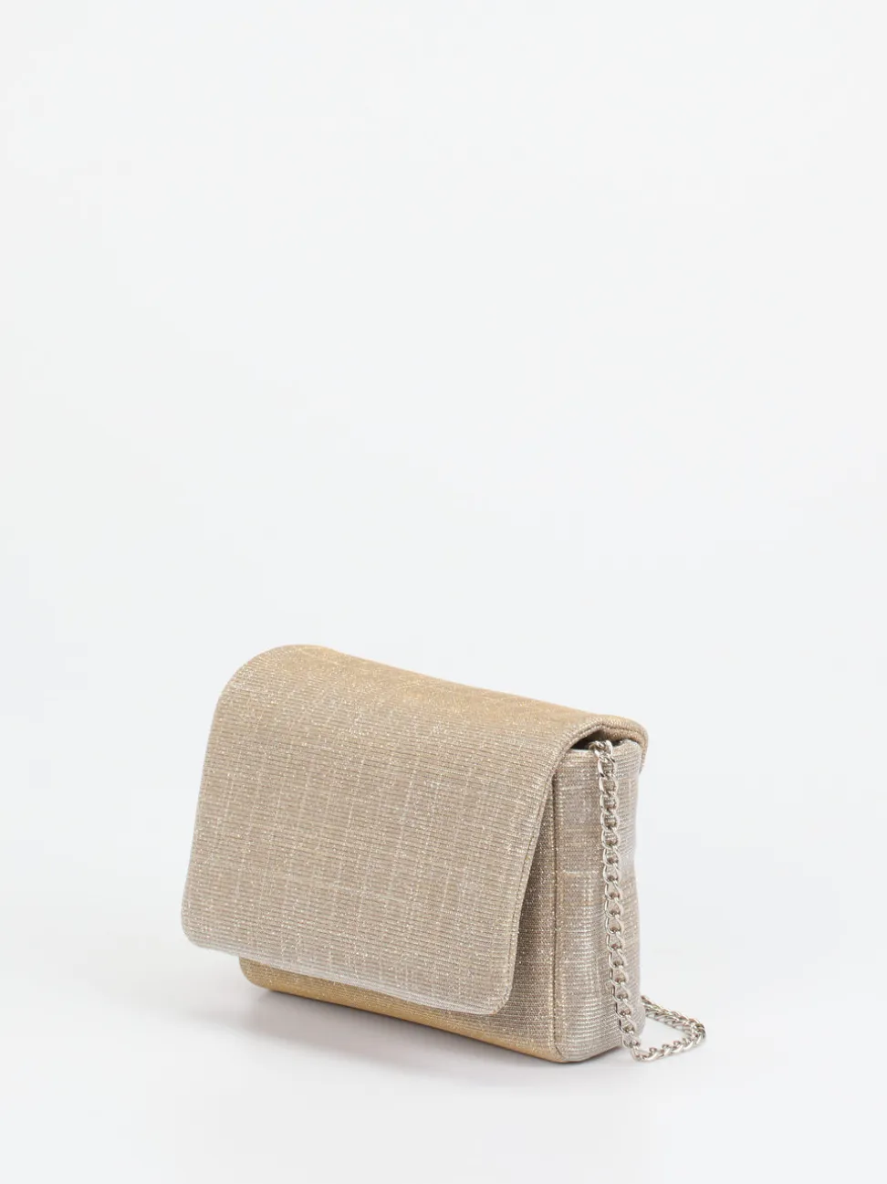 Konstantin Starke – Schultertasche aus Textil Champagnergold