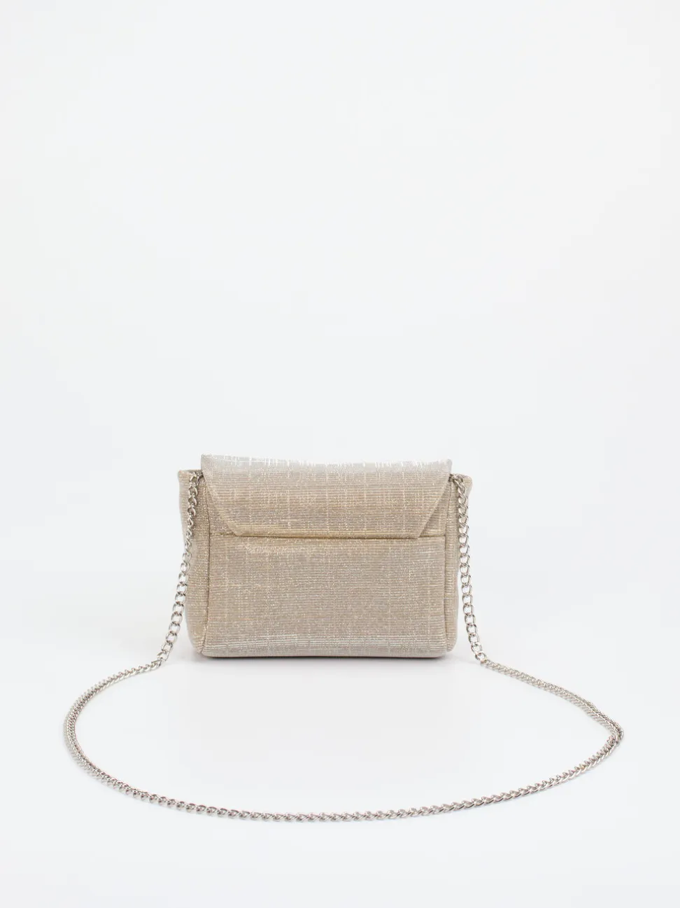 Konstantin Starke – Schultertasche aus Textil Champagnergold