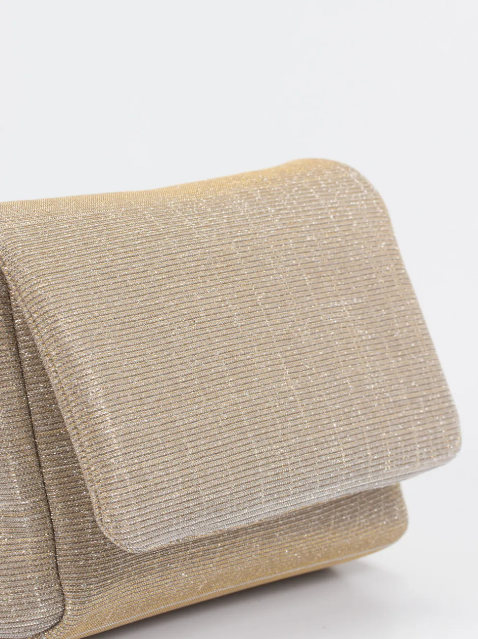 Konstantin Starke – Schultertasche aus Textil Champagnergold