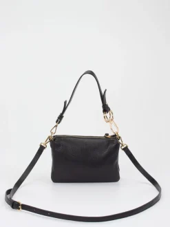 Konstantin Starke – Schultertasche aus Kalbleder Schwarz
