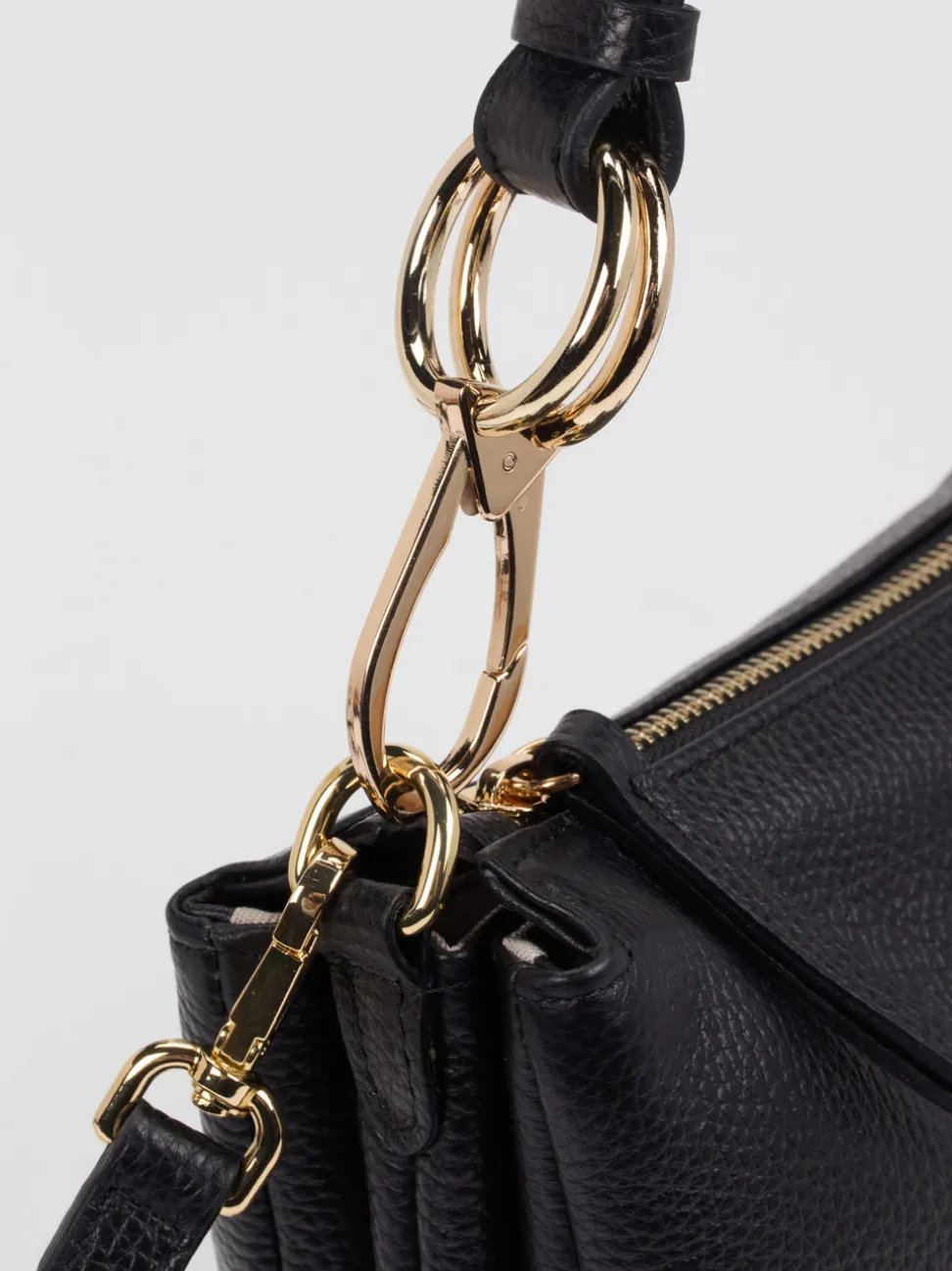 Konstantin Starke – Schultertasche aus Kalbleder Schwarz