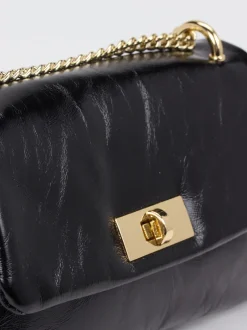 Konstantin Starke – Schultertasche aus Lackleder Schwarz