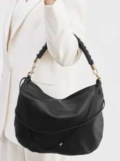 Konstantin Starke – Schultertasche aus Leder Schwarz