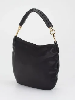 Konstantin Starke – Schultertasche aus Leder Schwarz