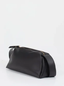 Konstantin Starke – Schultertasche aus Lammleder Schwarz