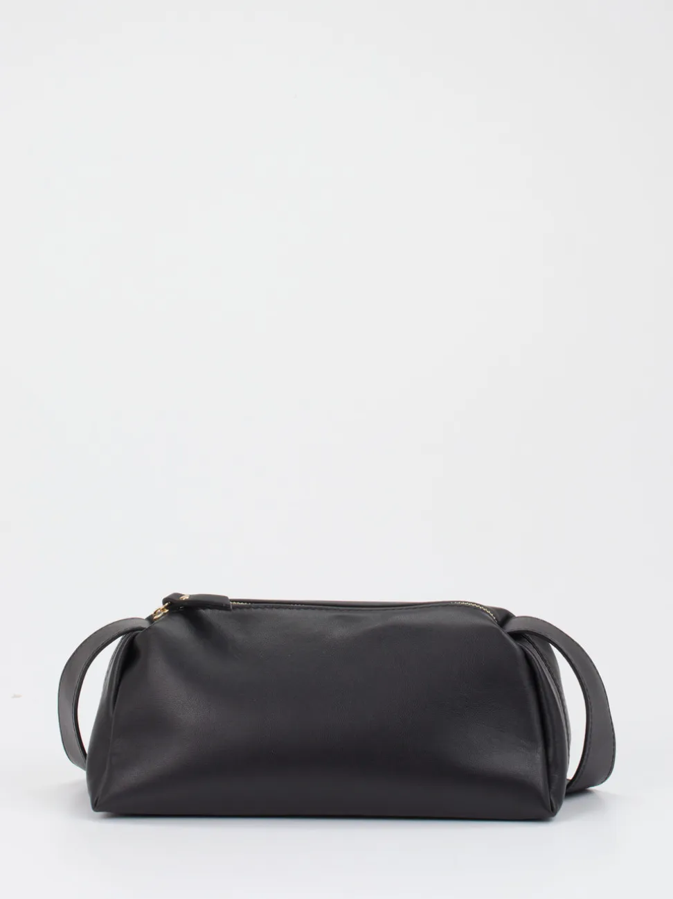 Konstantin Starke – Schultertasche aus Lammleder Schwarz