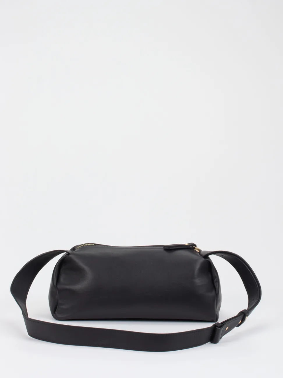 Konstantin Starke – Schultertasche aus Lammleder Schwarz