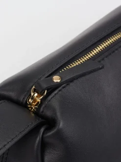 Konstantin Starke – Schultertasche aus Lammleder Schwarz