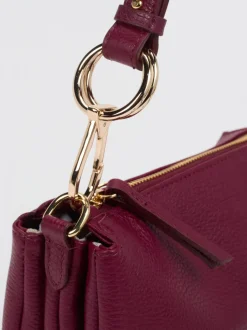 Konstantin Starke – Schultertasche aus Kalbleder Bordeaux