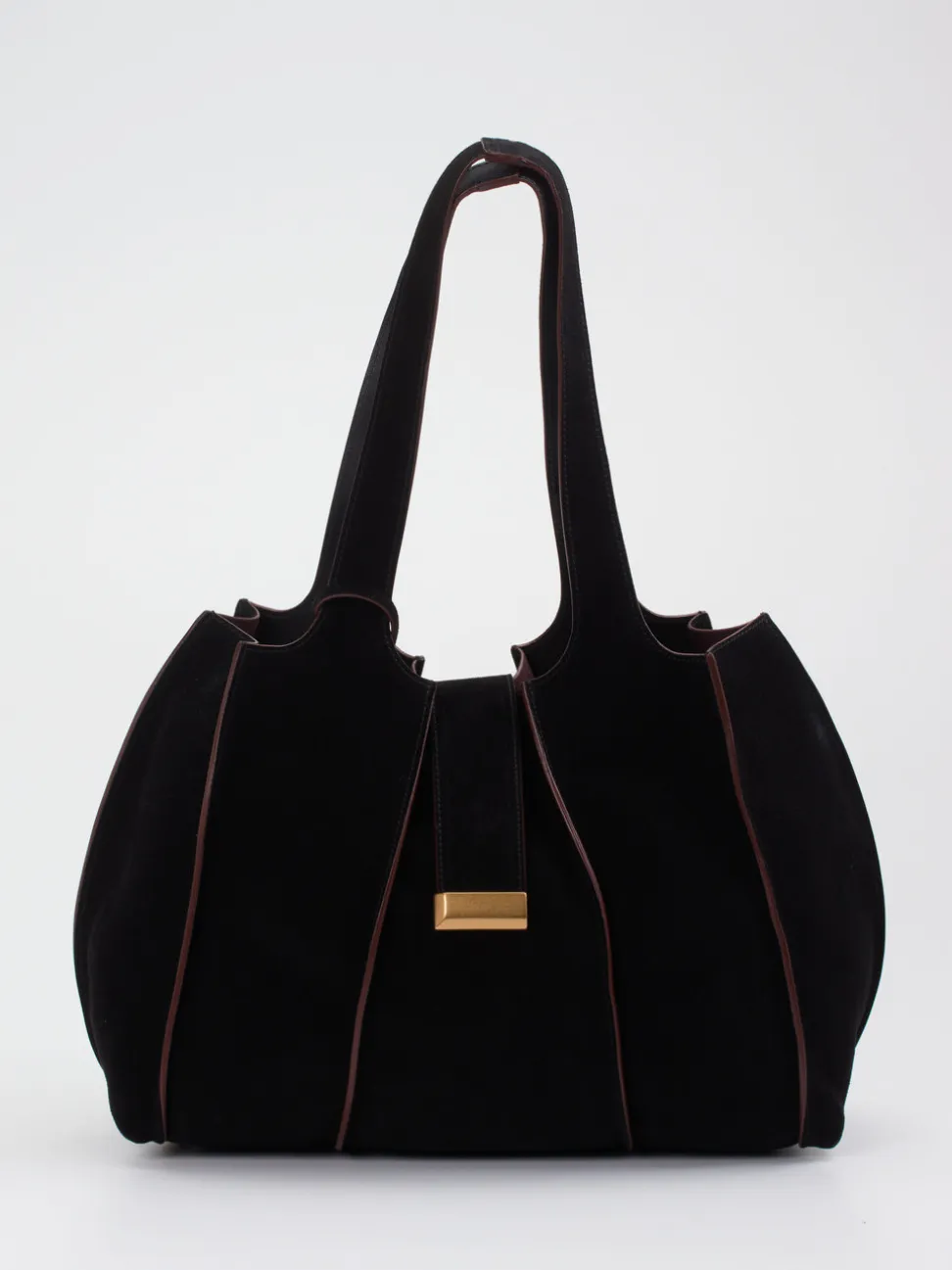 Konstantin Starke – Shopper aus Veloursleder Schwarz