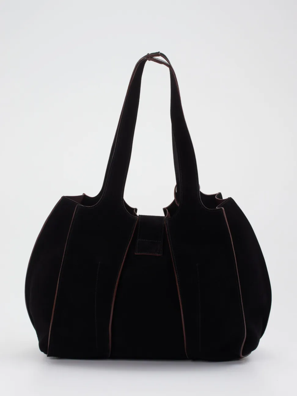 Konstantin Starke – Shopper aus Veloursleder Schwarz