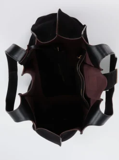Konstantin Starke – Shopper aus Veloursleder Schwarz