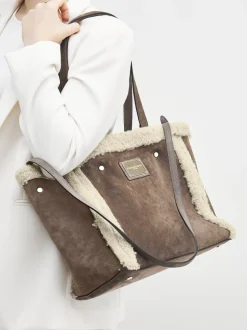 Konstantin Starke – Shopper aus Textil in Taupe