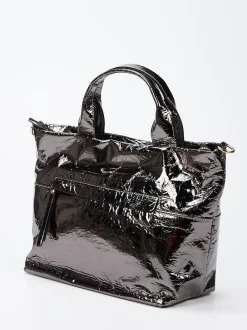 Konstantin Starke – Shopper Bag aus Lackleder Grau