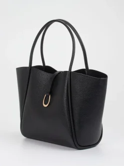 Konstantin Starke – Shopper aus Leder in Schwarz