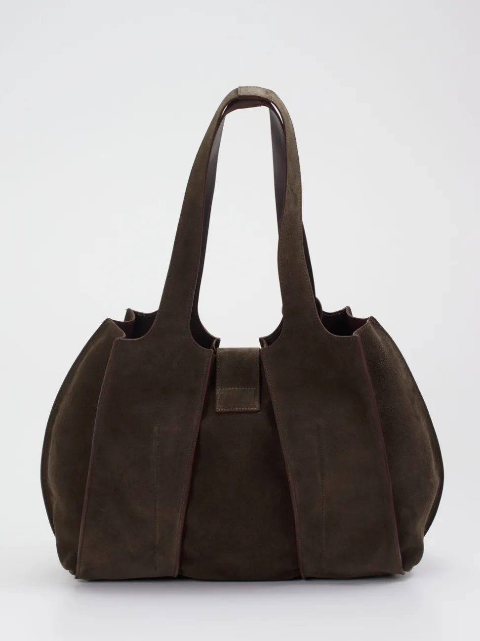 Konstantin Starke – Shopper aus Veloursleder Dunkelbraun