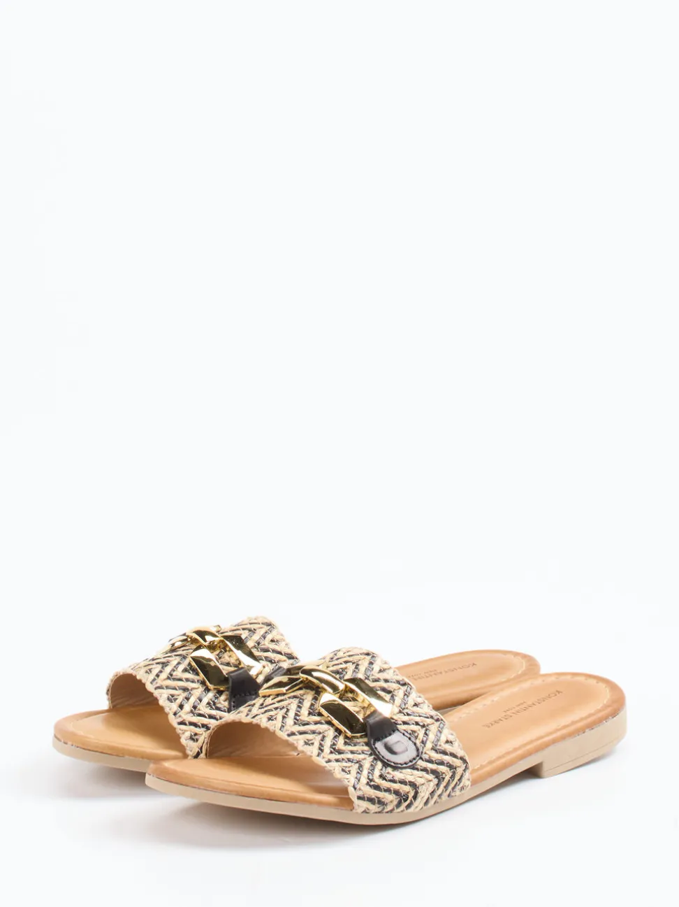 Konstantin Starke – Slides aus Bast und Kalbleder beige