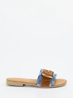 Konstantin Starke – Slides aus Glattleder und Denim