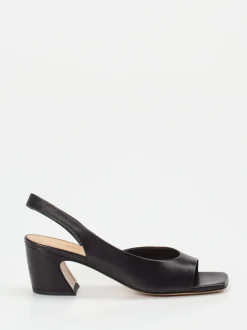 Konstantin Starke – Slingback-Sandalen aus Lammleder Schwarz
