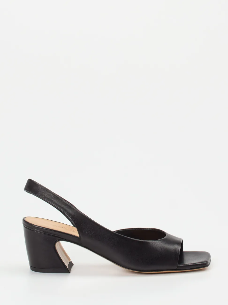 Konstantin Starke – Slingback-Sandalen aus Lammleder Schwarz
