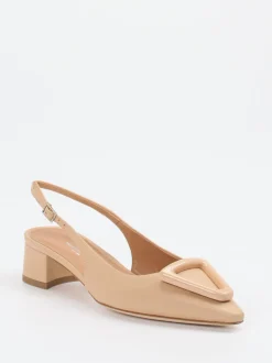 Konstantin Starke – Slingback-Pumps aus Lammleder Beige