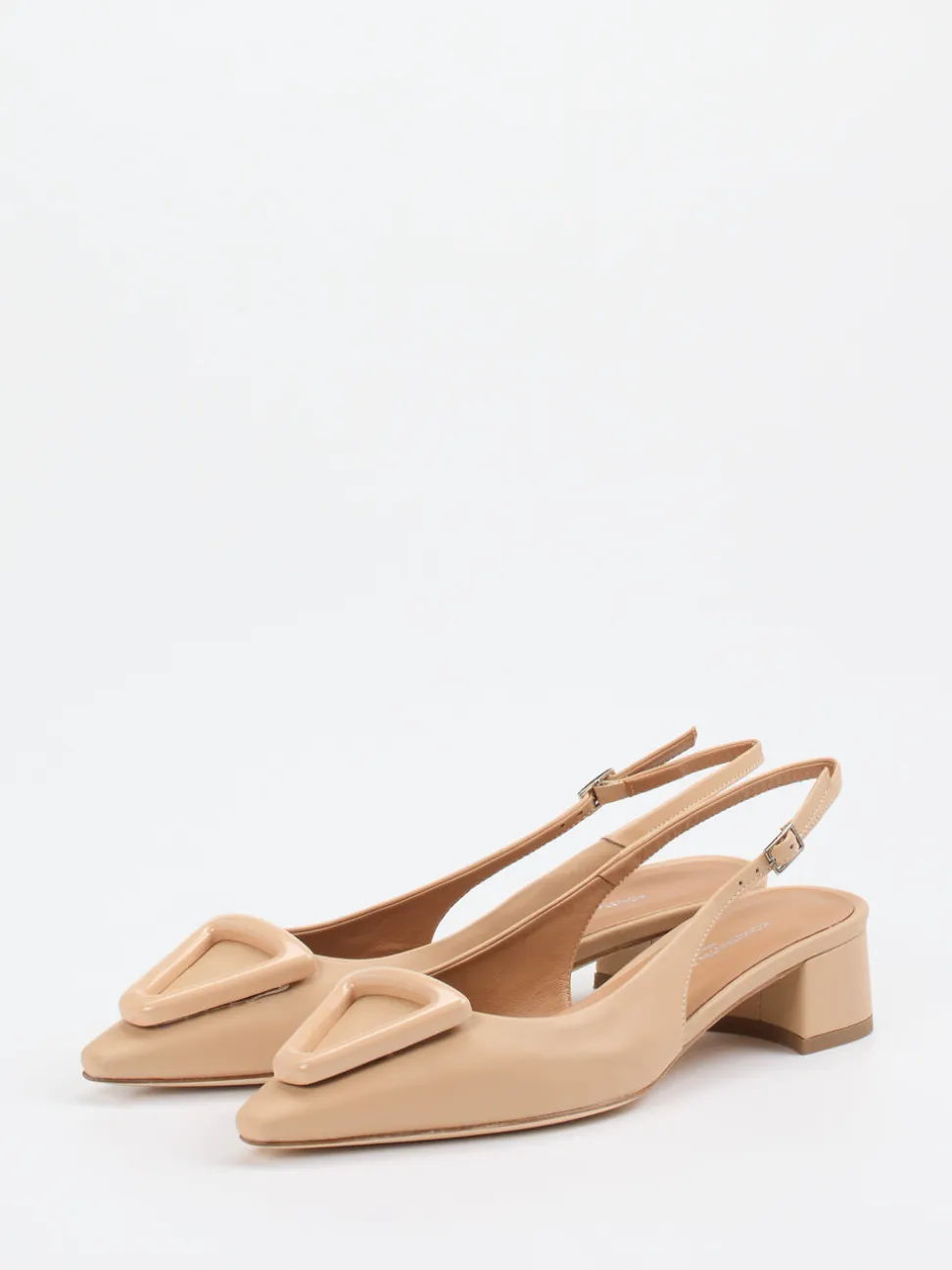 Konstantin Starke – Slingback-Pumps aus Lammleder Beige