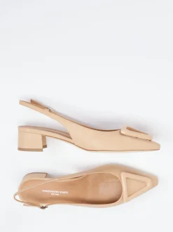 Konstantin Starke – Slingback-Pumps aus Lammleder Beige
