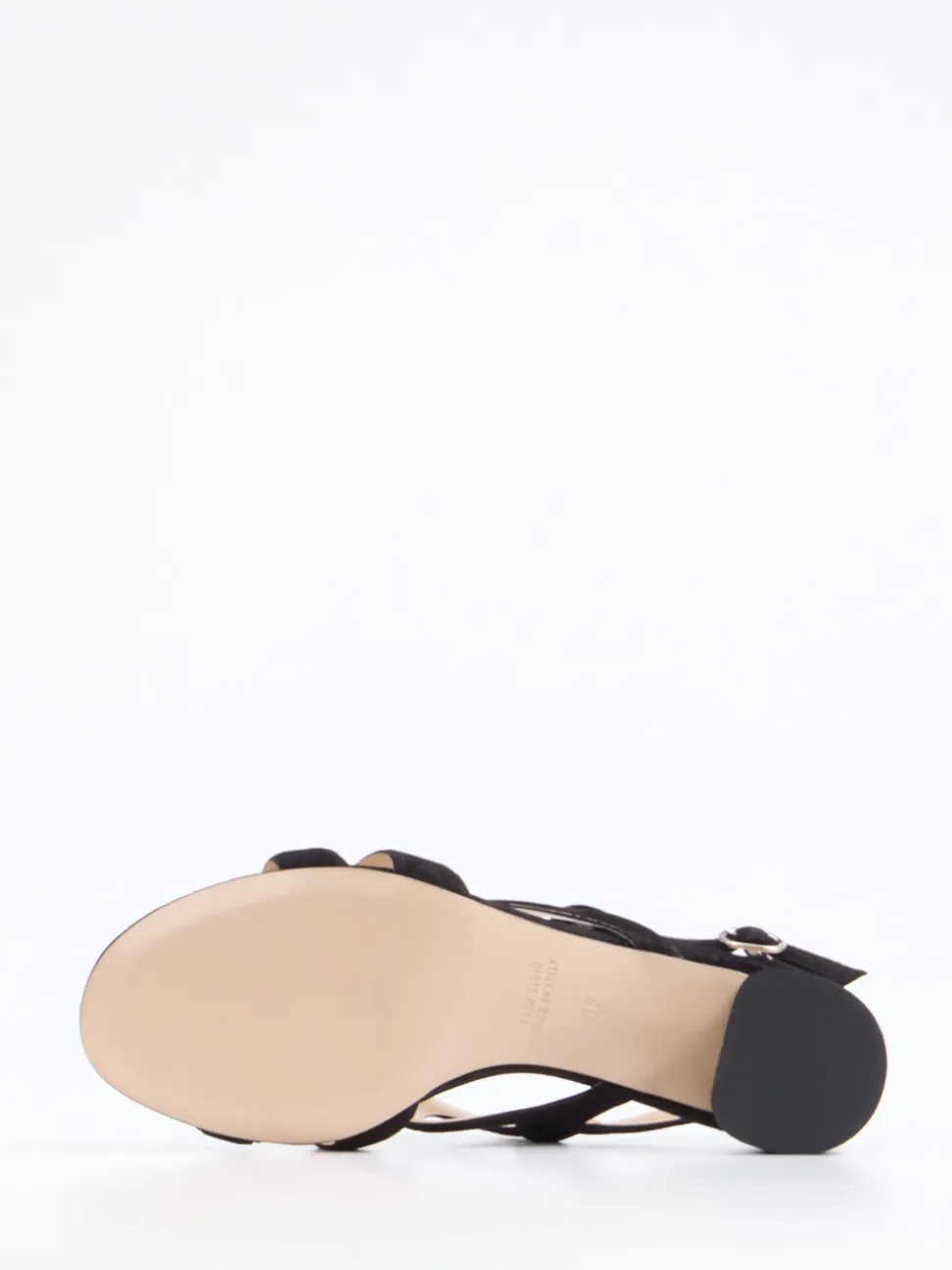 Konstantin Starke – Slingback-Sandale aus Veloursleder Schwarz