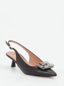 Konstantin Starke – Slingback-Pumps aus Lammleder schwarz