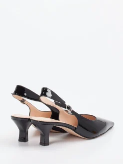 Konstantin Starke – Slingback-Pumps aus Lackleder schwarz