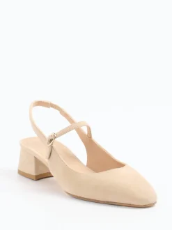 Konstantin Starke – Slingback-Pumps aus Veloursleder beige