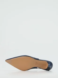 Konstantin Starke – Slingback-Pumps aus Lammleder Blau