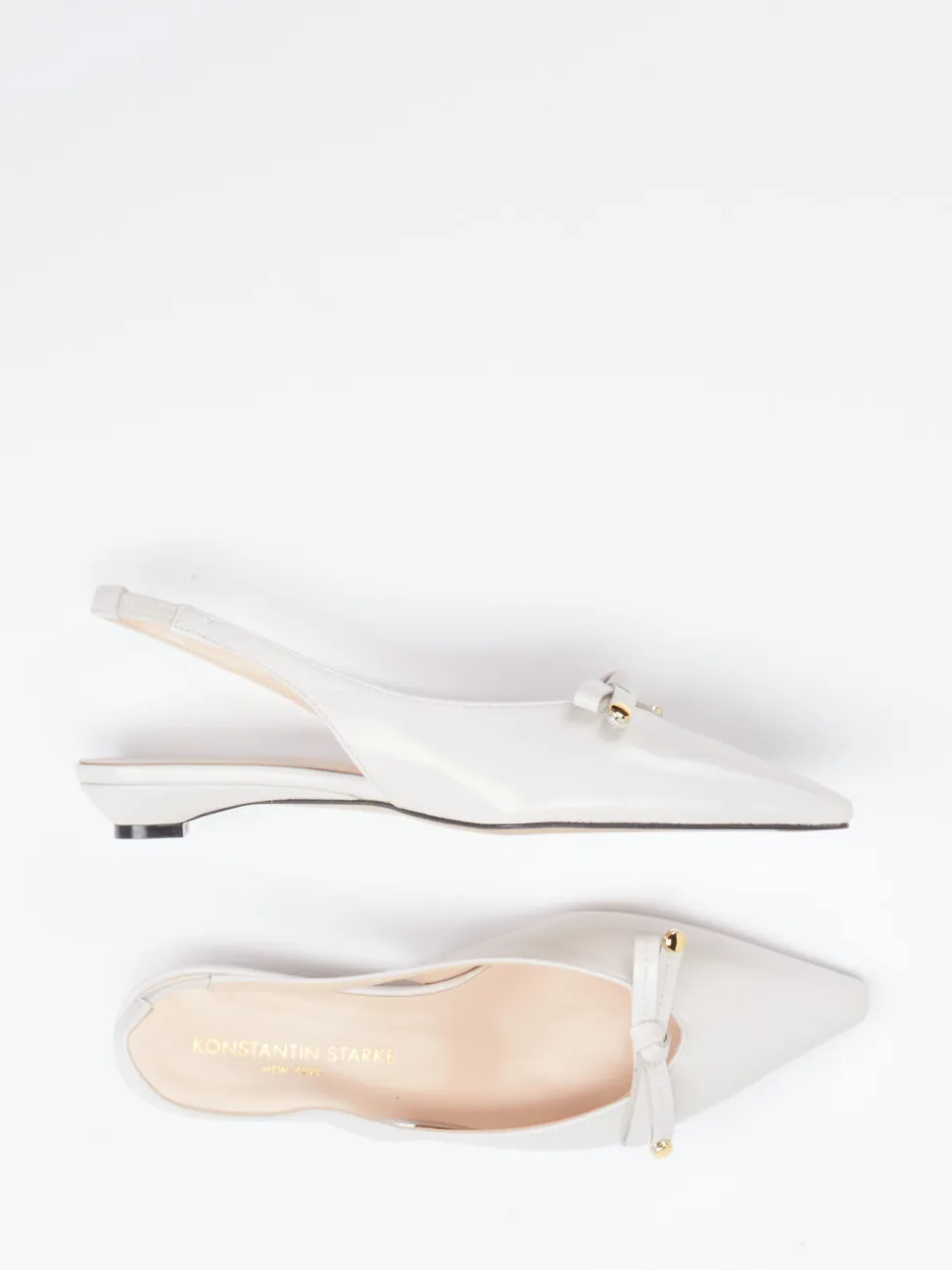 Konstantin Starke – Slingback-Ballerinas aus Lammleder Beige