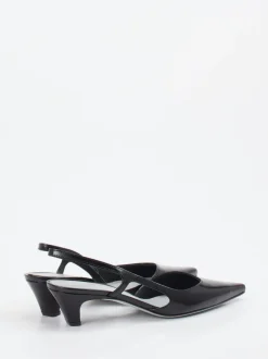 Konstantin Starke – Slingback-Pumps aus Hochglanzleder schwarz