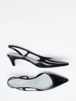 Konstantin Starke – Slingback-Pumps aus Hochglanzleder schwarz