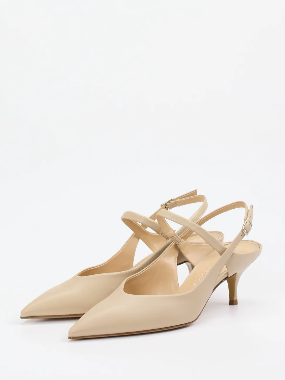 Konstantin Starke – Slingback-Pumps aus Lammleder beige