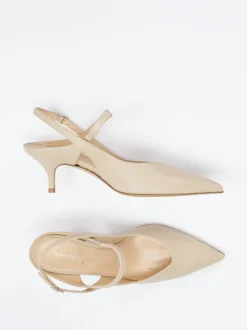 Konstantin Starke – Slingback-Pumps aus Lammleder beige
