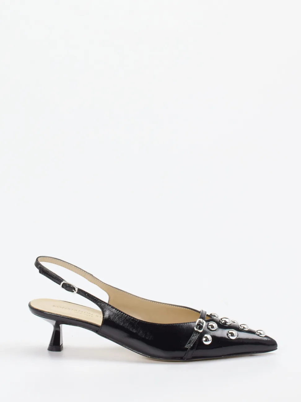 Konstantin Starke – Slingback-Pumps aus Lackleder Schwarz