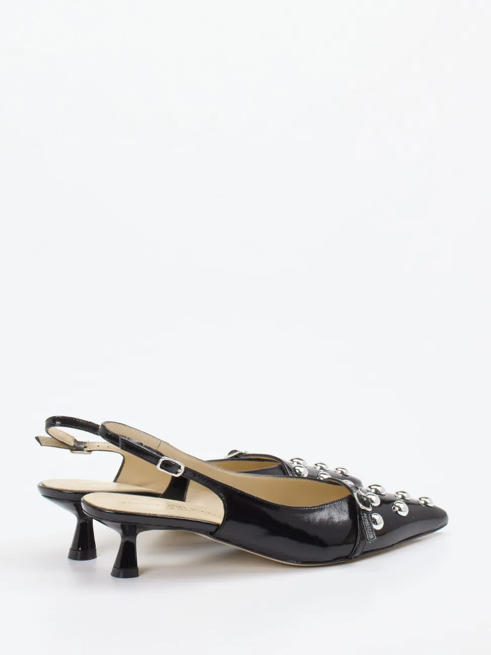 Konstantin Starke – Slingback-Pumps aus Lackleder Schwarz
