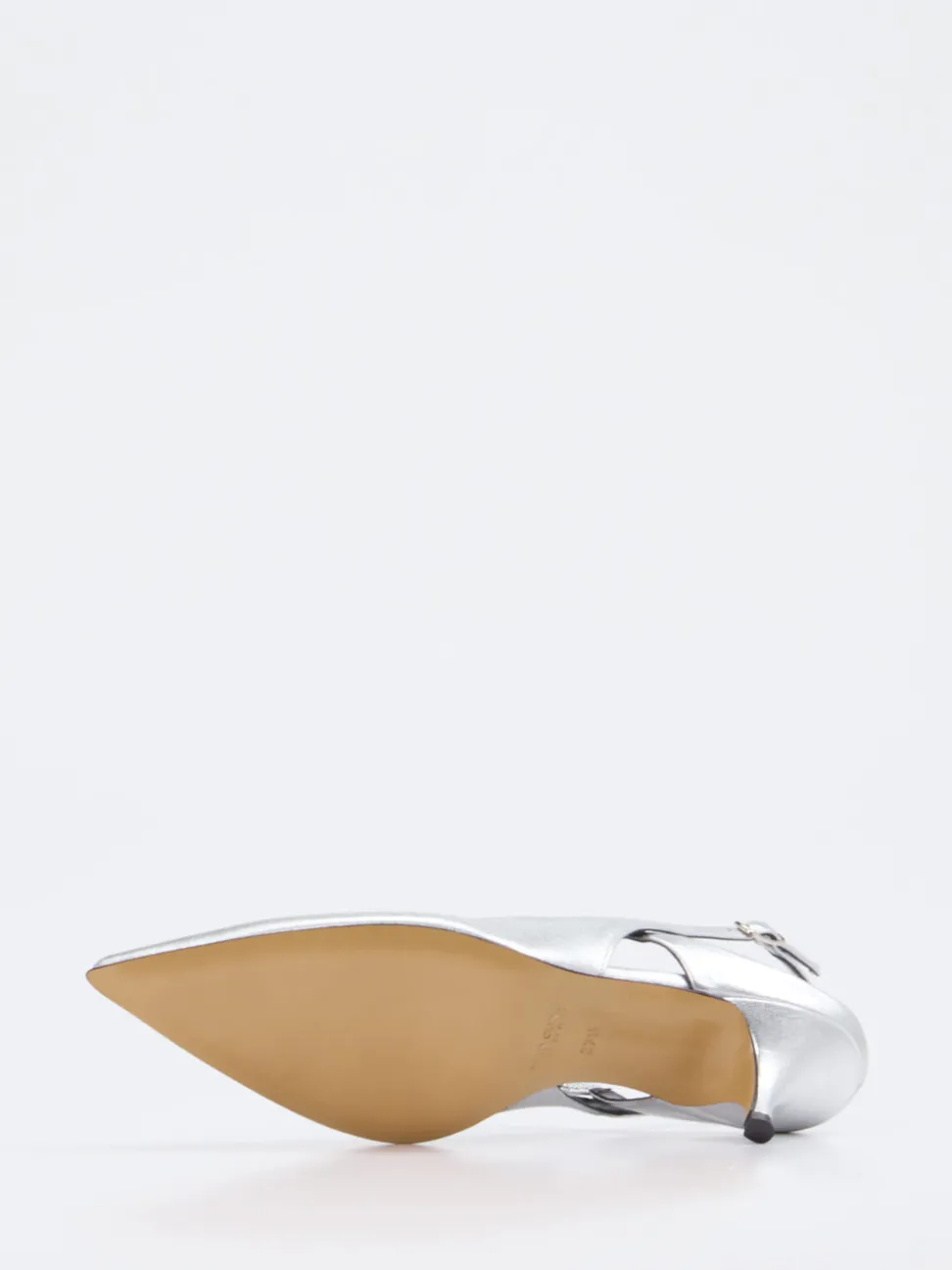 Konstantin Starke – Slingback-Pumps aus Metallicleder silber
