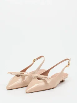 Konstantin Starke – Slingback-Ballerinas aus Lackleder Beige