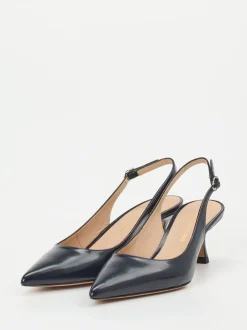 Konstantin Starke – Slingback-Pumps aus Lackleder Blau