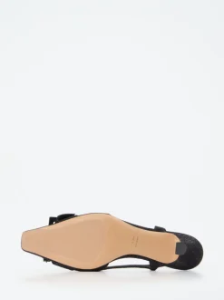 Konstantin Starke – Slingback-Pumps aus Textil schwarz