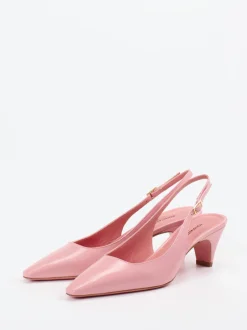 Konstantin Starke – Slingback-Pumps aus Lackleder Rosa
