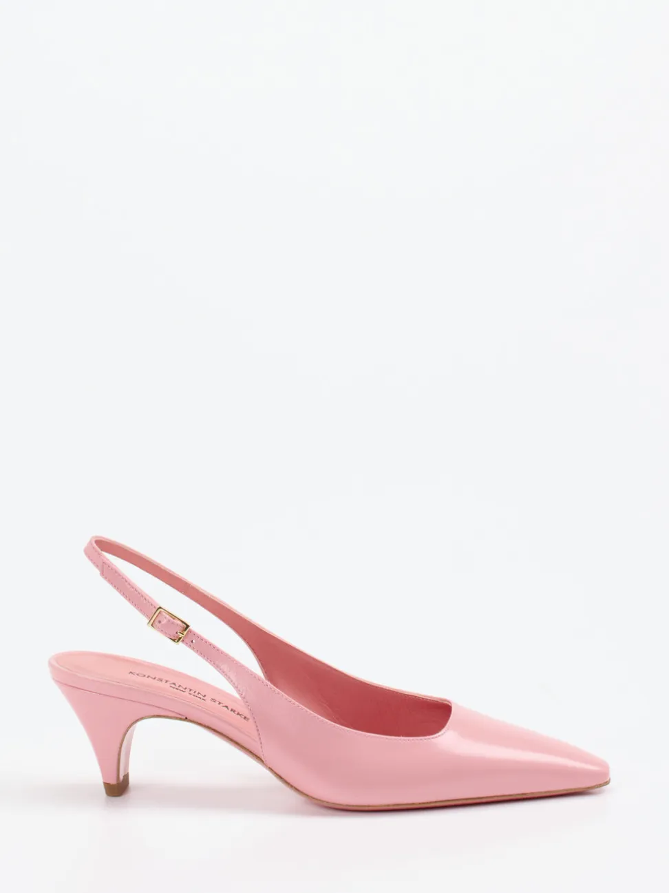 Konstantin Starke – Slingback-Pumps aus Lackleder Rosa