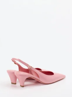 Konstantin Starke – Slingback-Pumps aus Lackleder Rosa