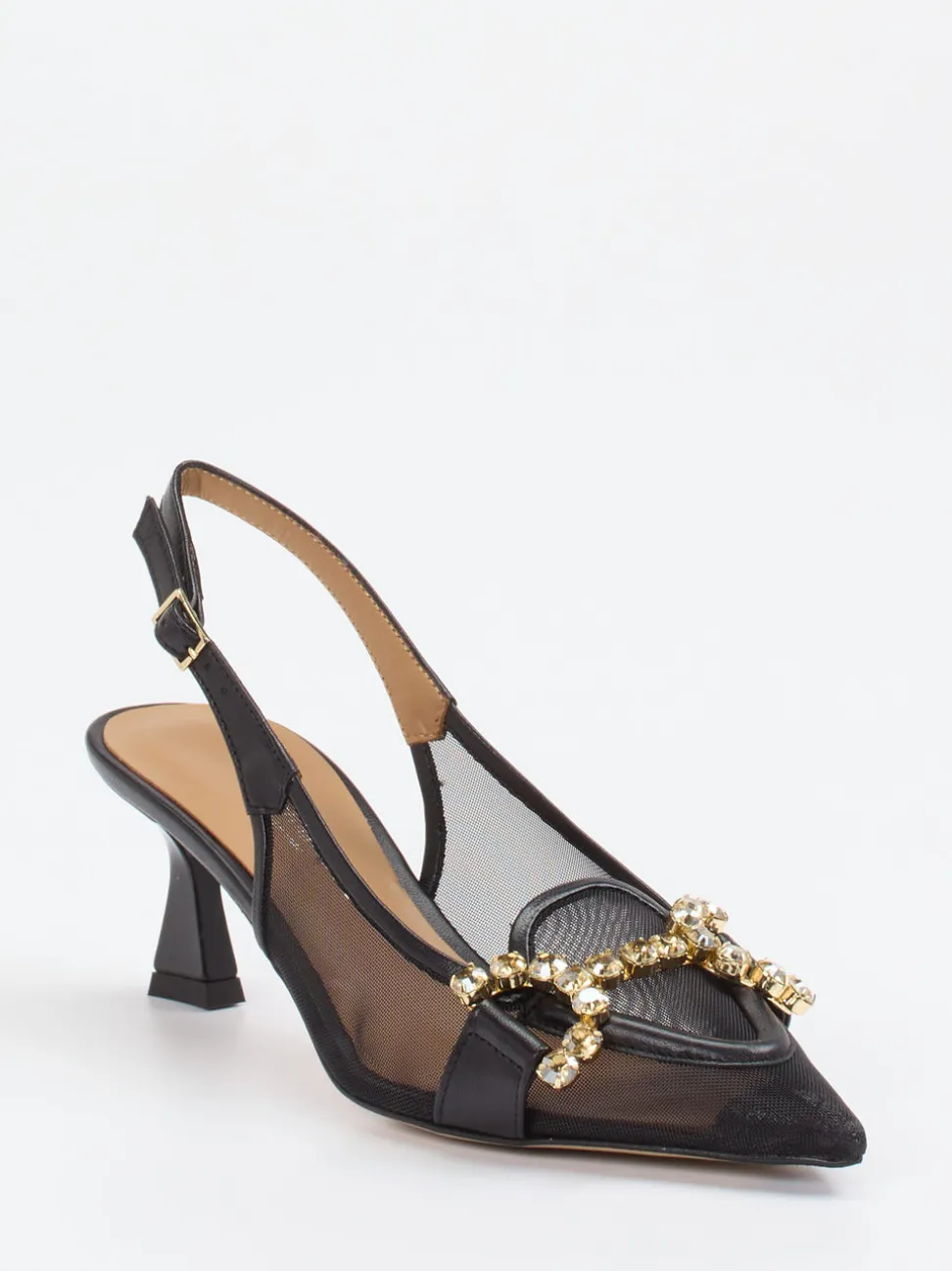 Konstantin Starke – Slingback-Pumps aus Netz in Schwarz